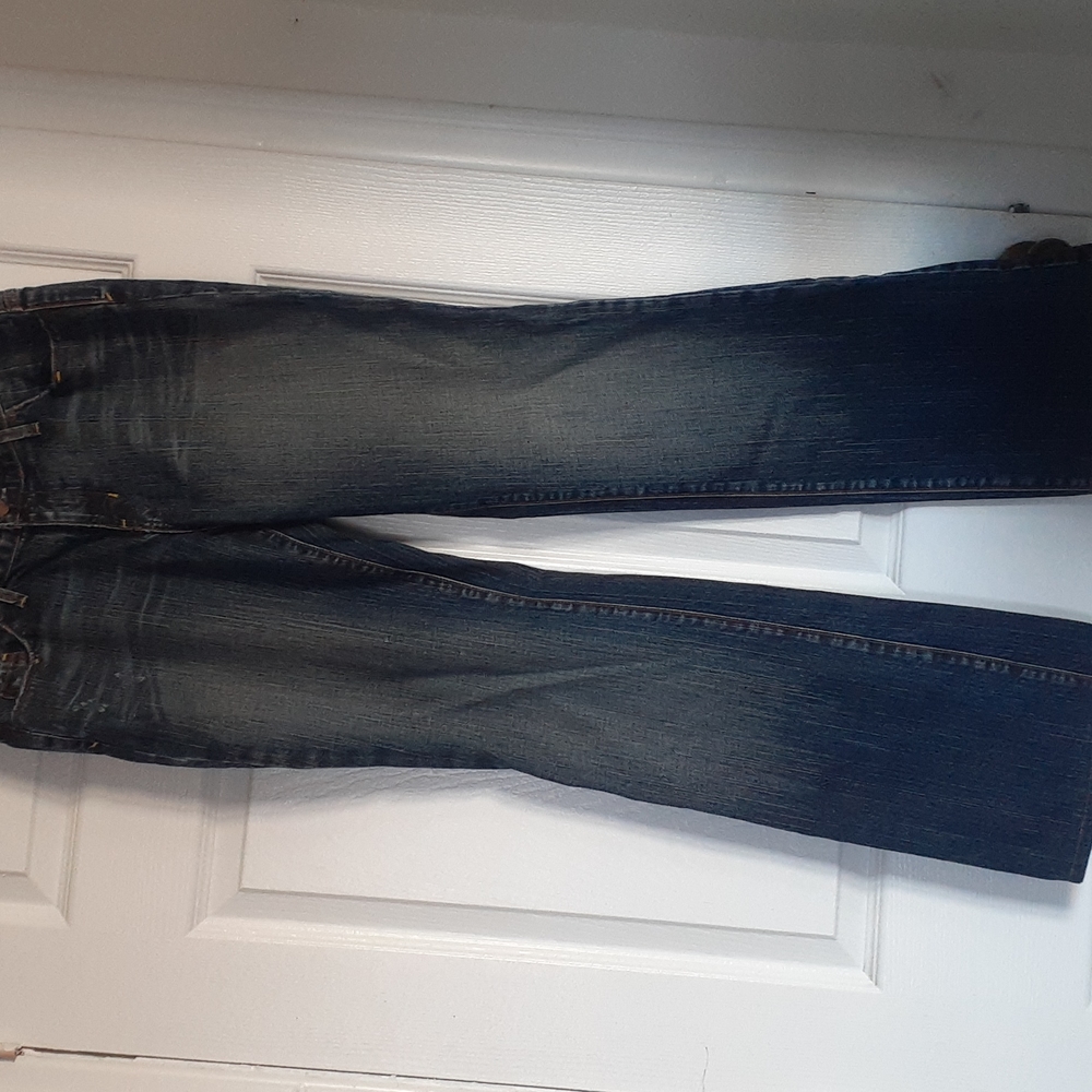 Sacred Blue Denim Jean size 30 Pants Distressed   Boot cut - Picture 7 of 10
